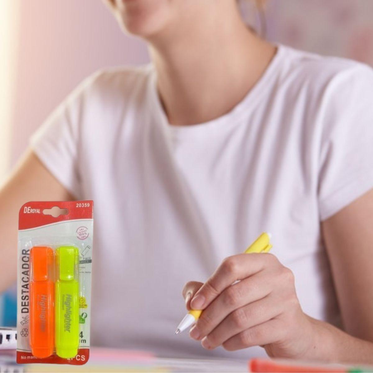 Set 8 Marcador Resaltador Fluorescentes Ergonómico Jhn-4