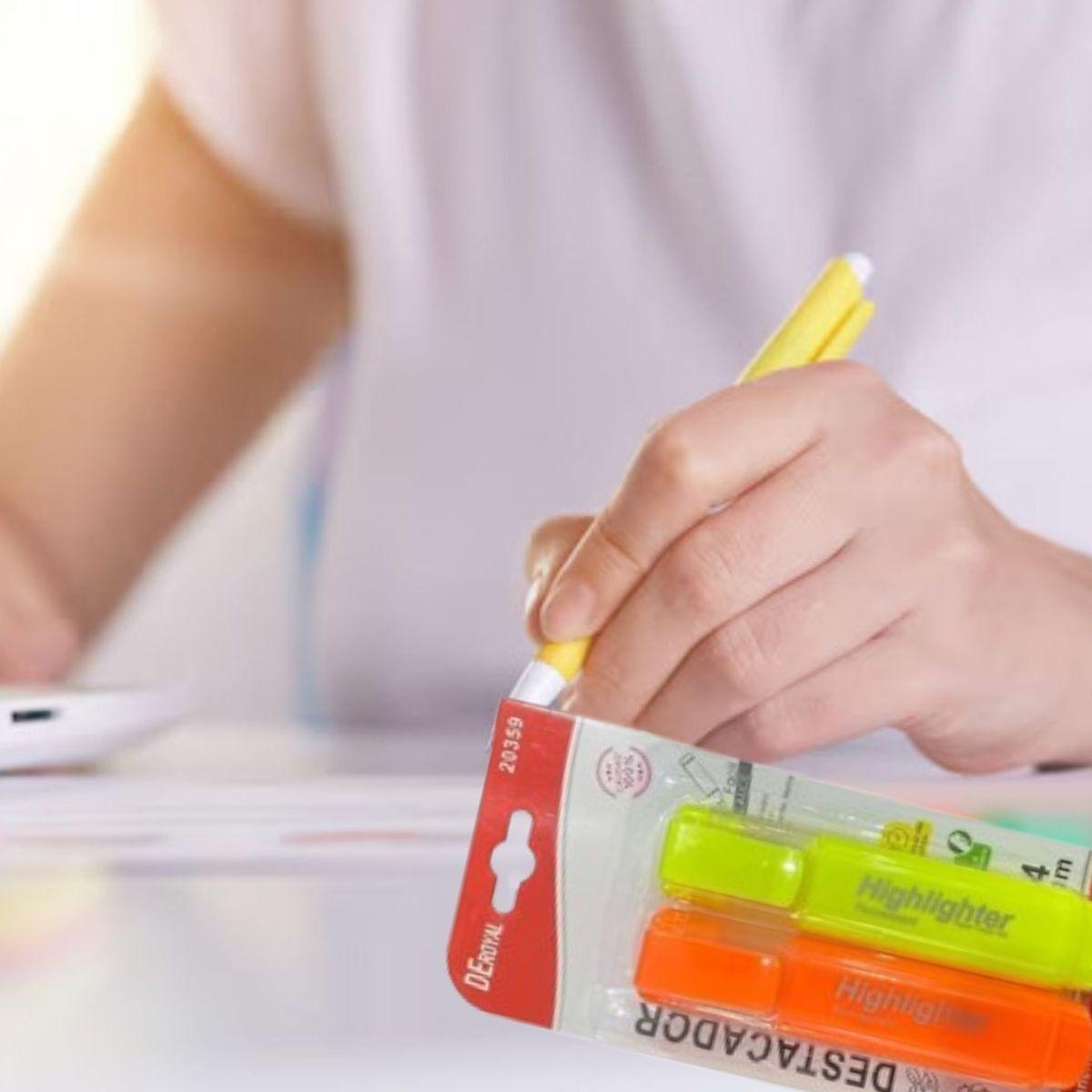 Set 8 Marcador Resaltador Fluorescentes Ergonómico Jhn-7