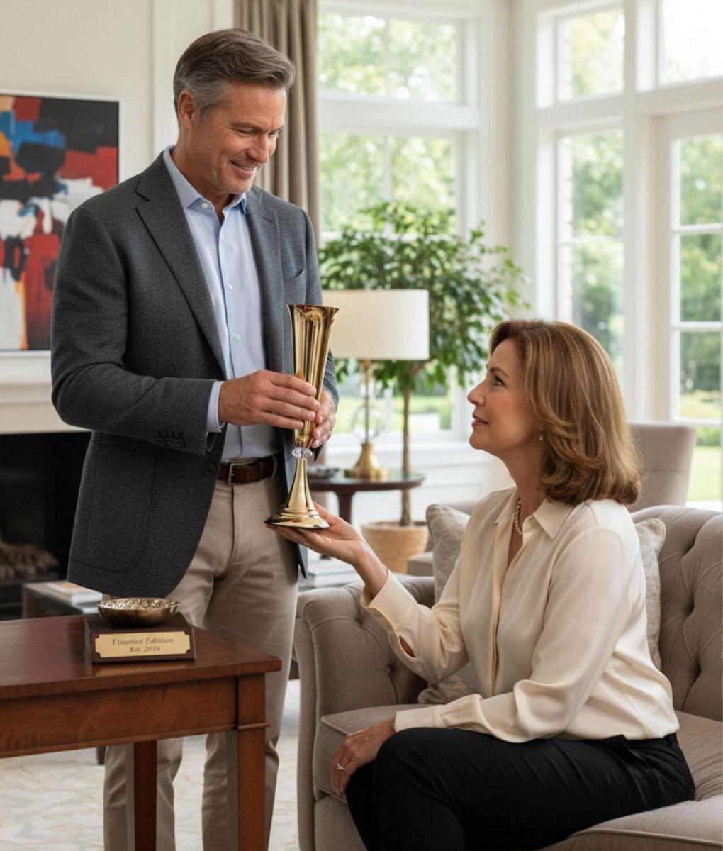 Florero Decorativo Moderno Centro Mesa Copa Hogar Jhn-4