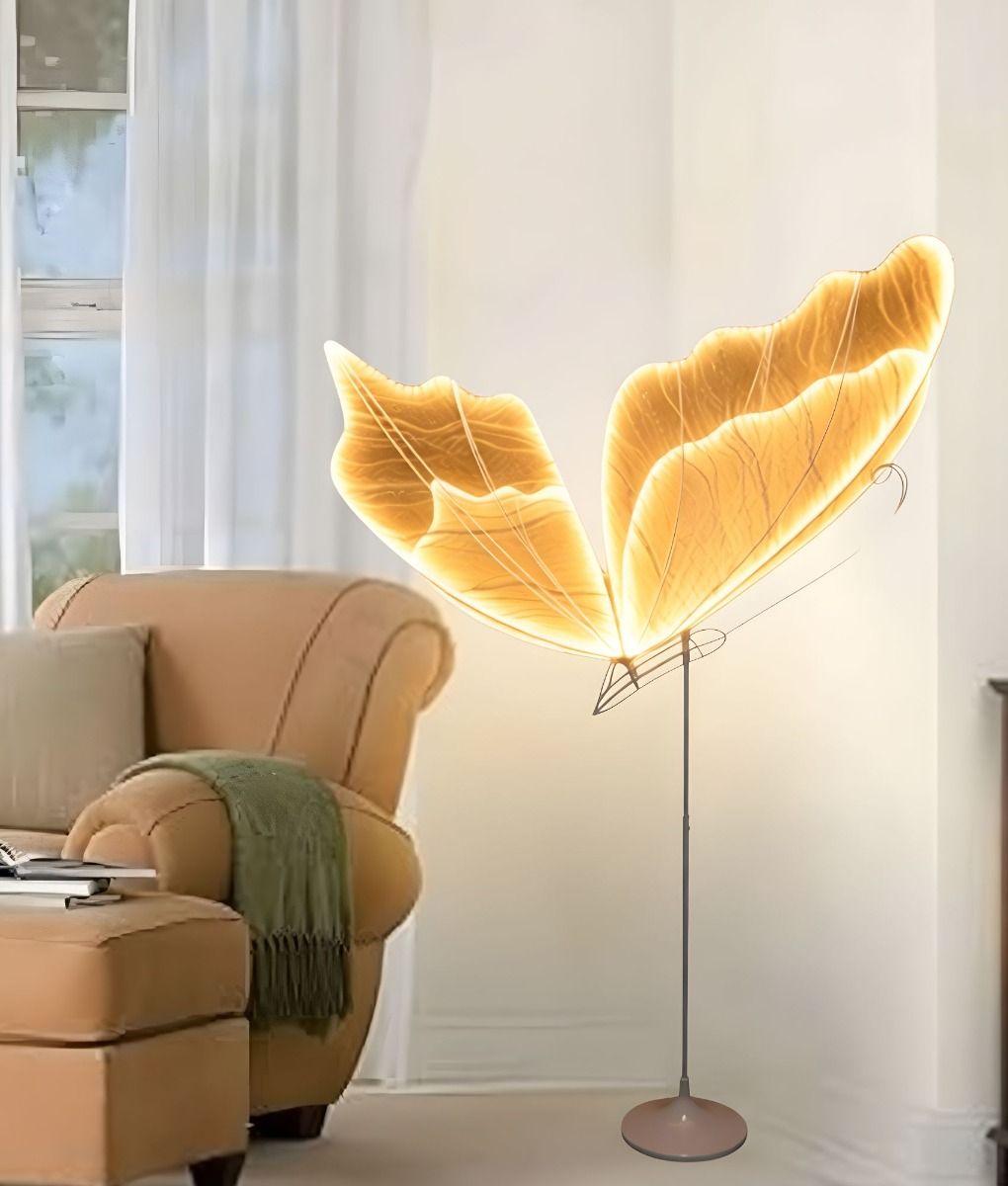 Lámpara Pie Decorativo Funcional Estilo Mariposa Jhn-8