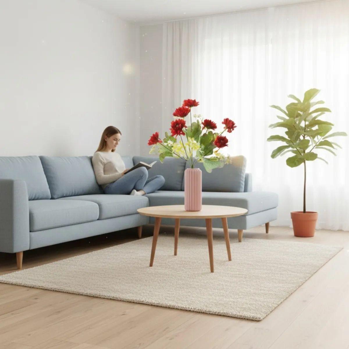 Set 4 Ramo Floral Silvestre Artificial Estilo Natural Jhn-2