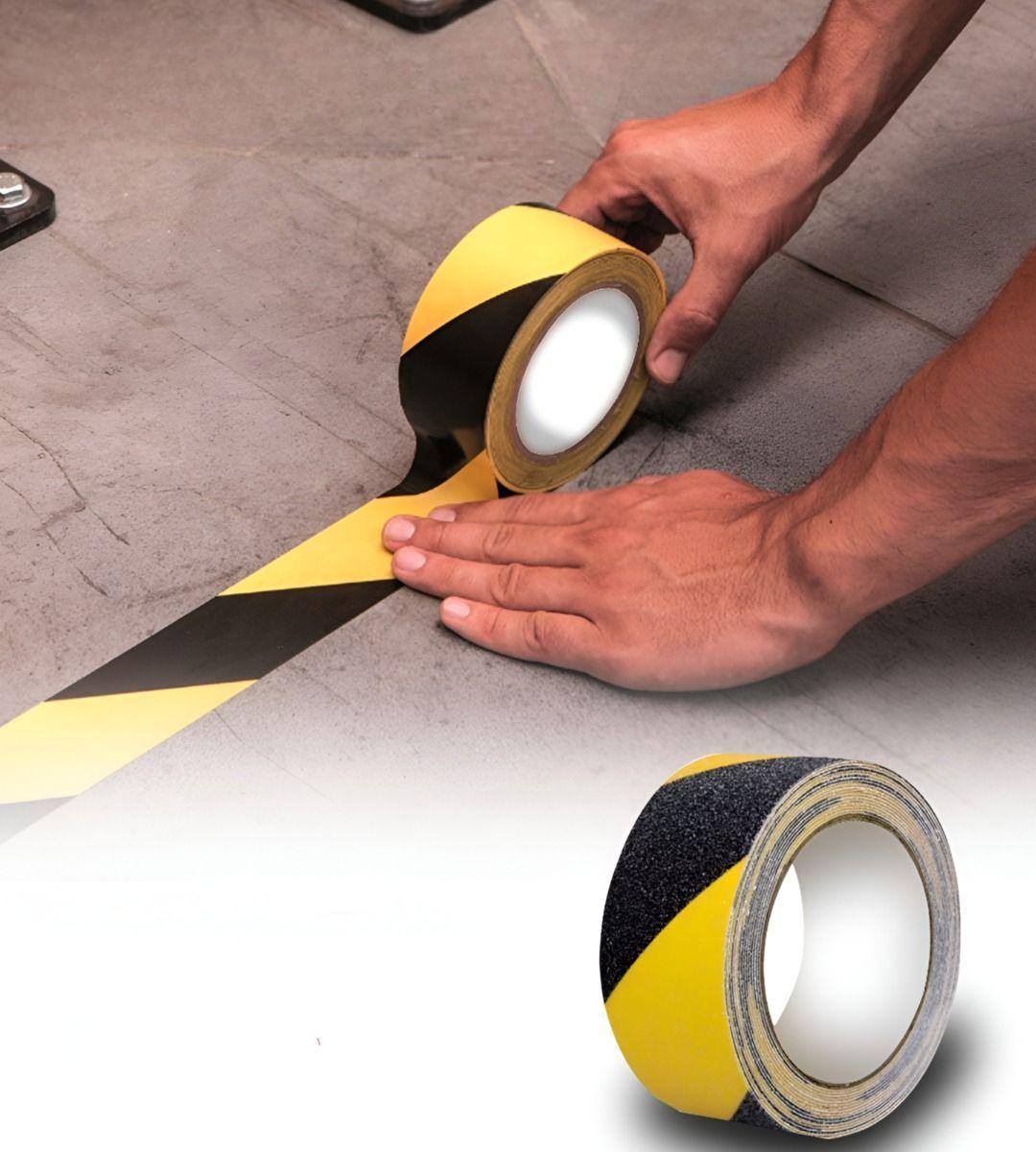 Set 3 Cinta Seguridad Antideslizante Rayas Alta Tracción Jhn-3