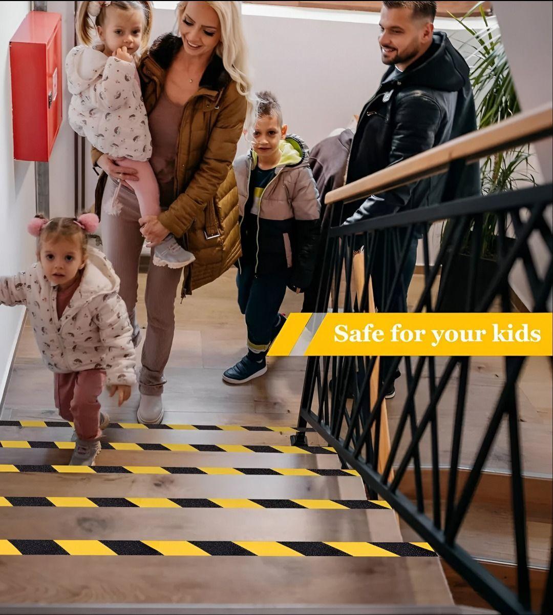 Set 3 Cinta Seguridad Antideslizante Rayas Alta Tracción Jhn-4