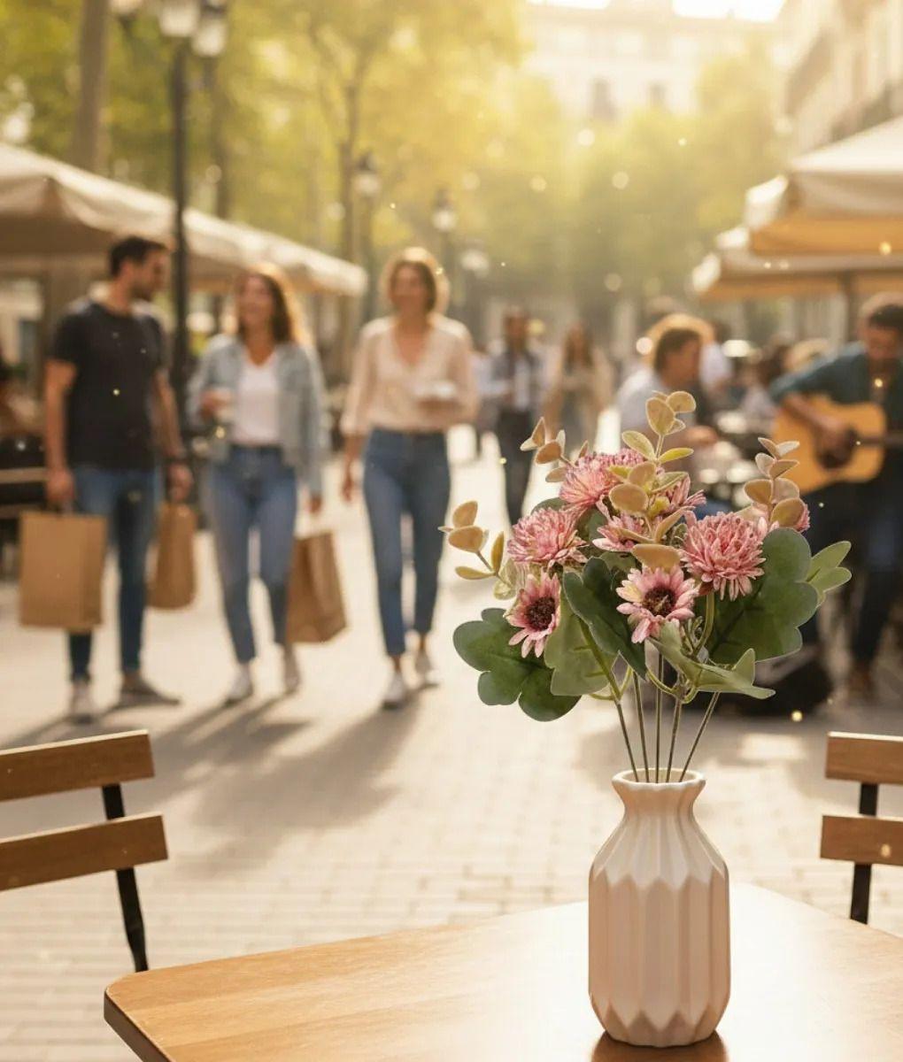 Set 3 Ramo Floral Belleza Artificial Adorno Decoración Jhn-5