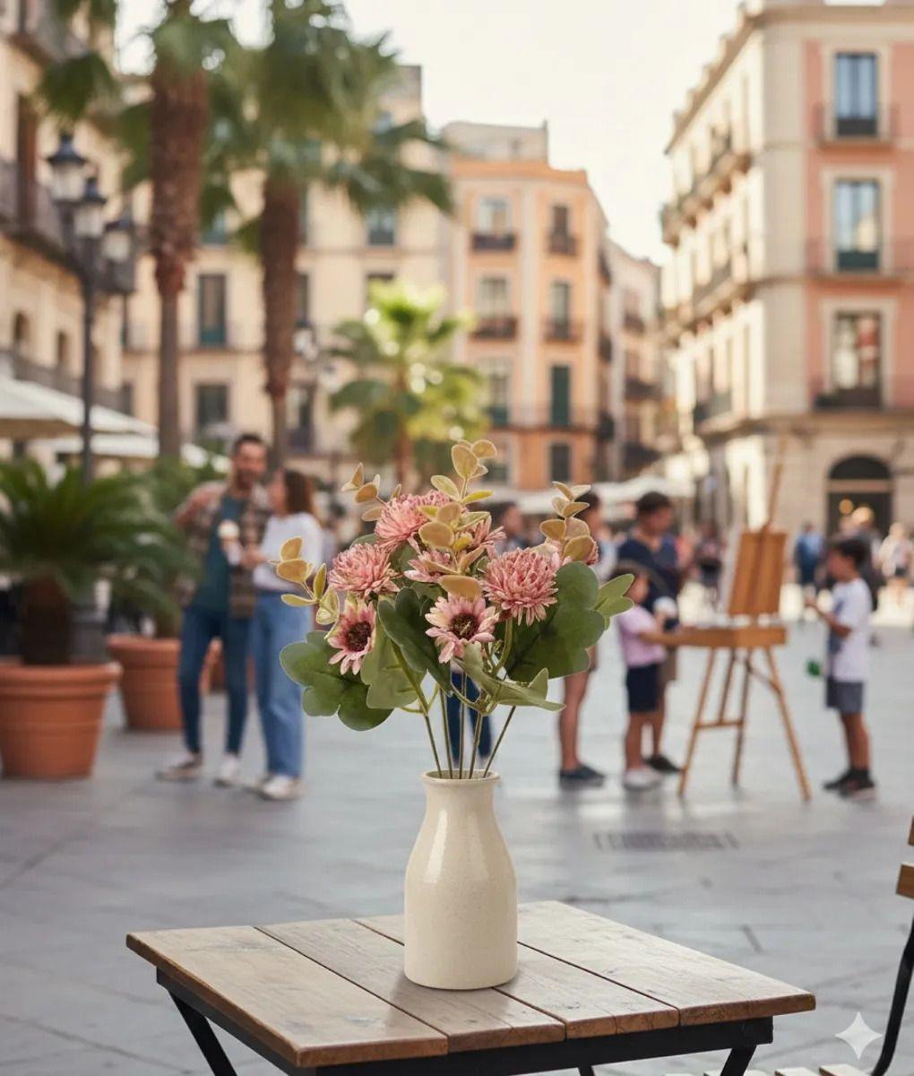 Set 3 Ramo Floral Belleza Artificial Adorno Decoración Jhn-7