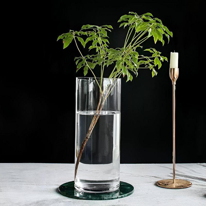 Florero Jarro Vidrio Planta Flores Decora Cocina Sala Lau-5
