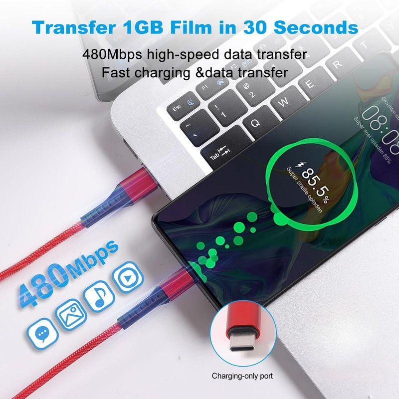 Set 4 Cables Thor USB To Ligthning Celular Movil Datos Lau-4