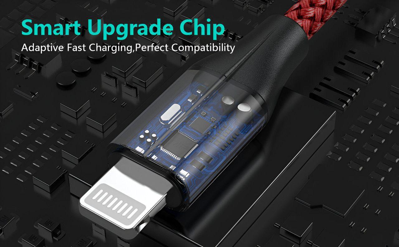 Set 4 Cables Thor USB To Ligthning Celular Movil Datos Lau-5