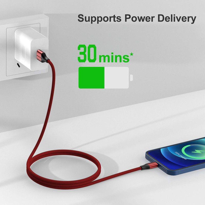 Set 4 Cables Thor USB To Ligthning Celular Movil Datos Lau-7