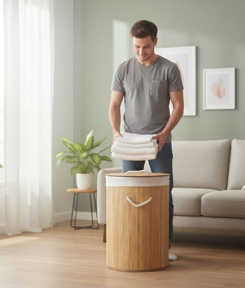 Canasto Organizador Almacenamiento Cesto Estilo Natural Jhn-3