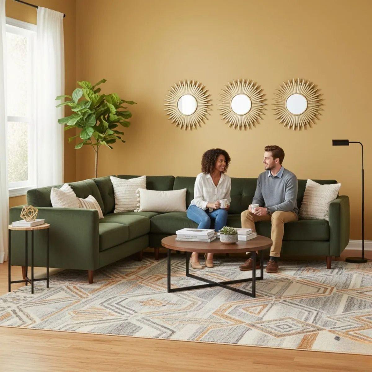 Set 3 Espejo Decorativo Pared Diseño Aura Radiante Jhn-2