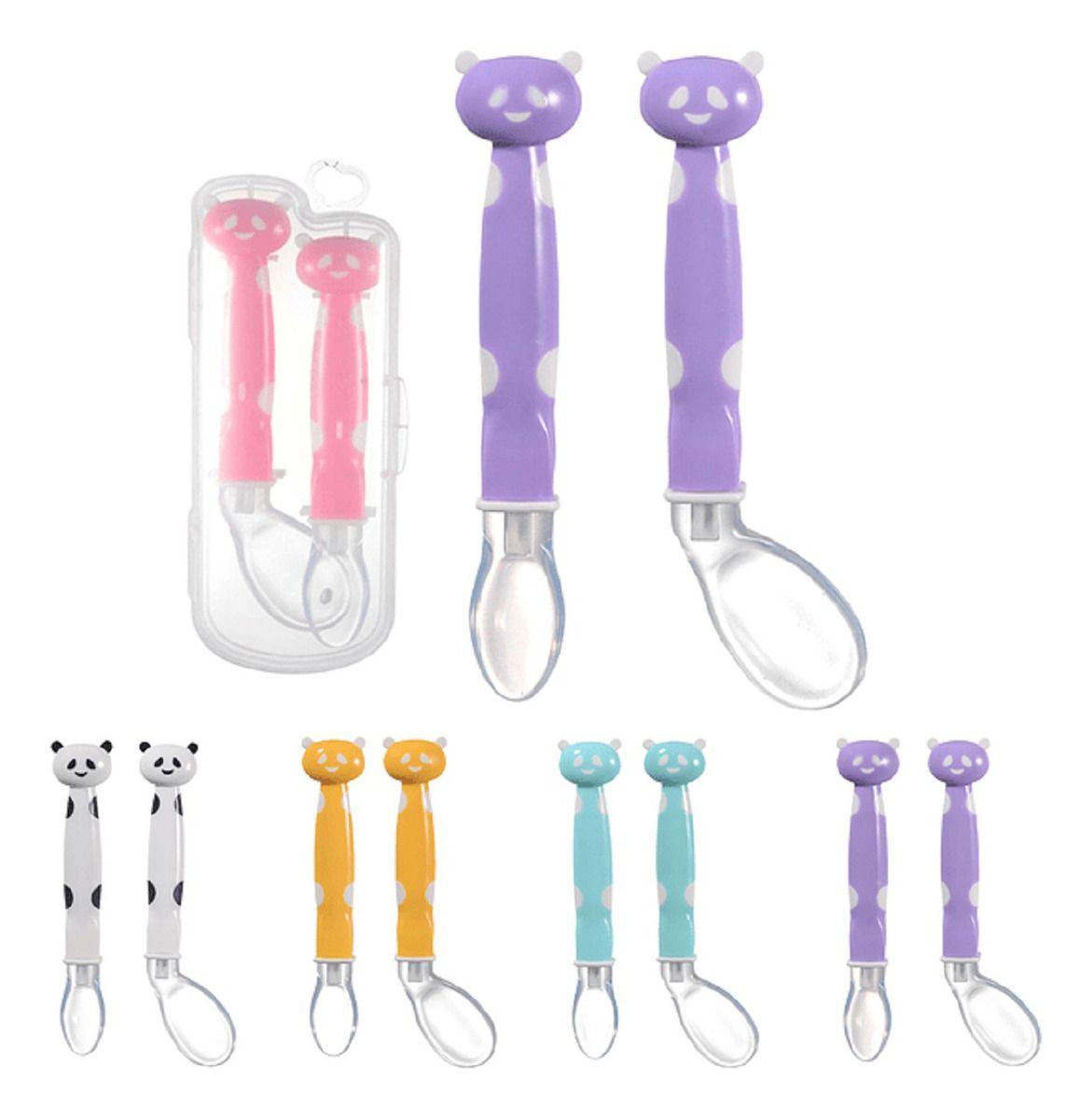 Set 3 Cucharas Silicona Entrenamiento Bebes Cocina Lau-0