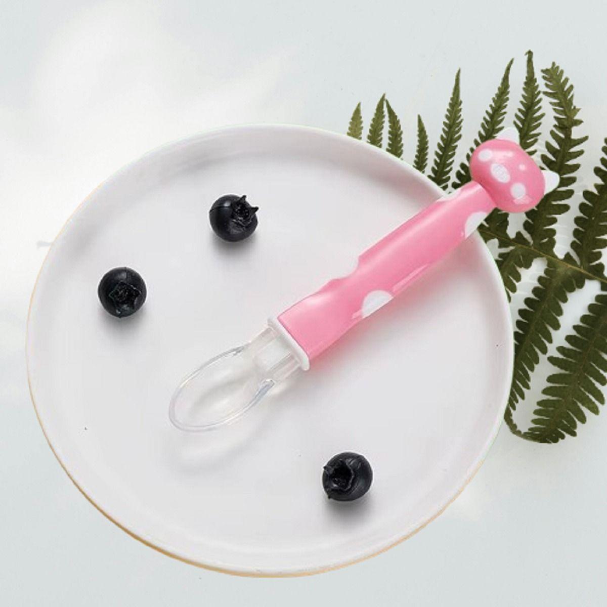 Set 3 Cucharas Silicona Entrenamiento Bebes Cocina Lau-6