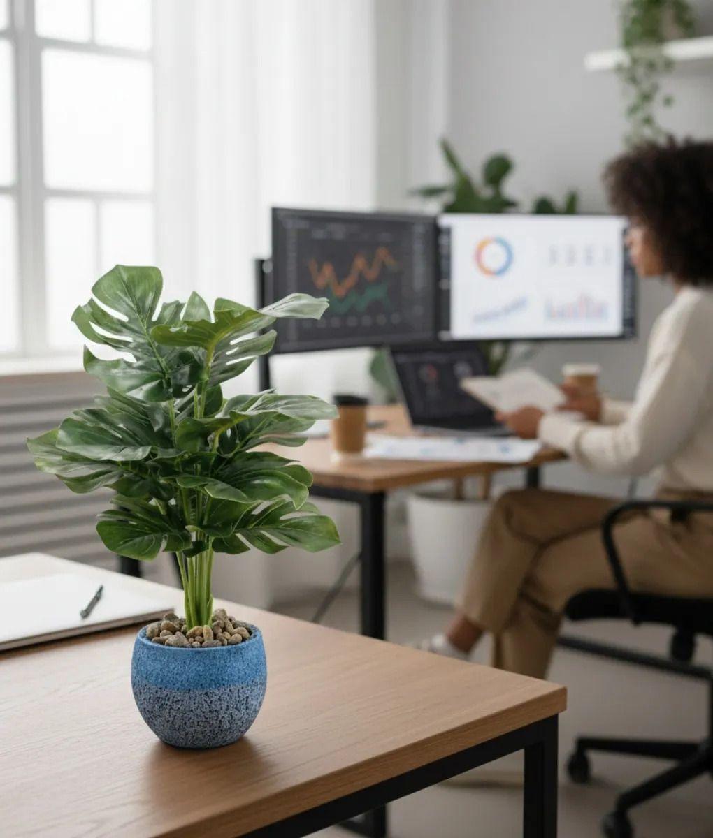 Planta Artificial Decorativa Tropical Vegetación Exótica Jhn-7