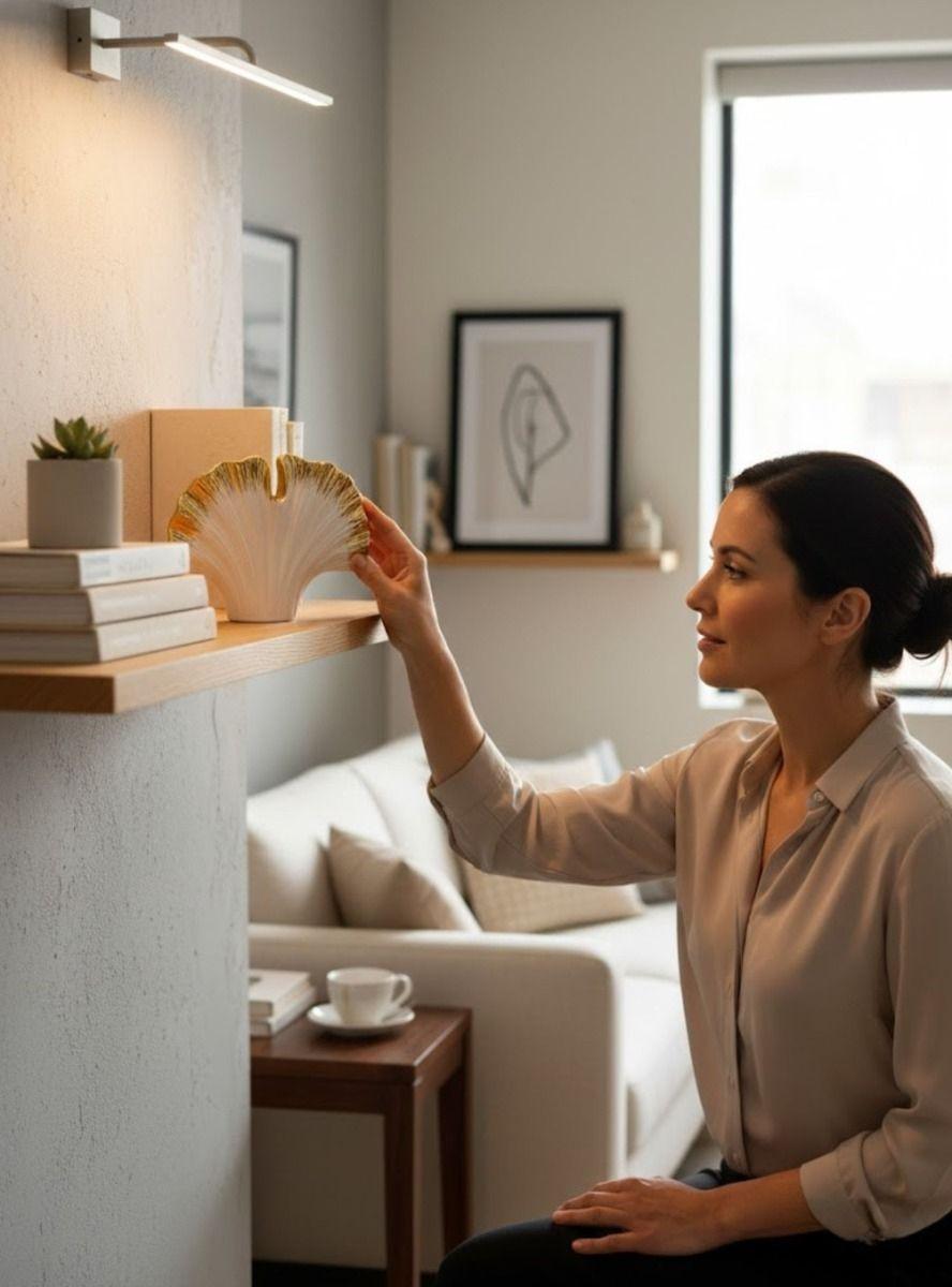 Figura Decorativa Adorno Mesa Diseño Orgánico Estatua Jhn-4