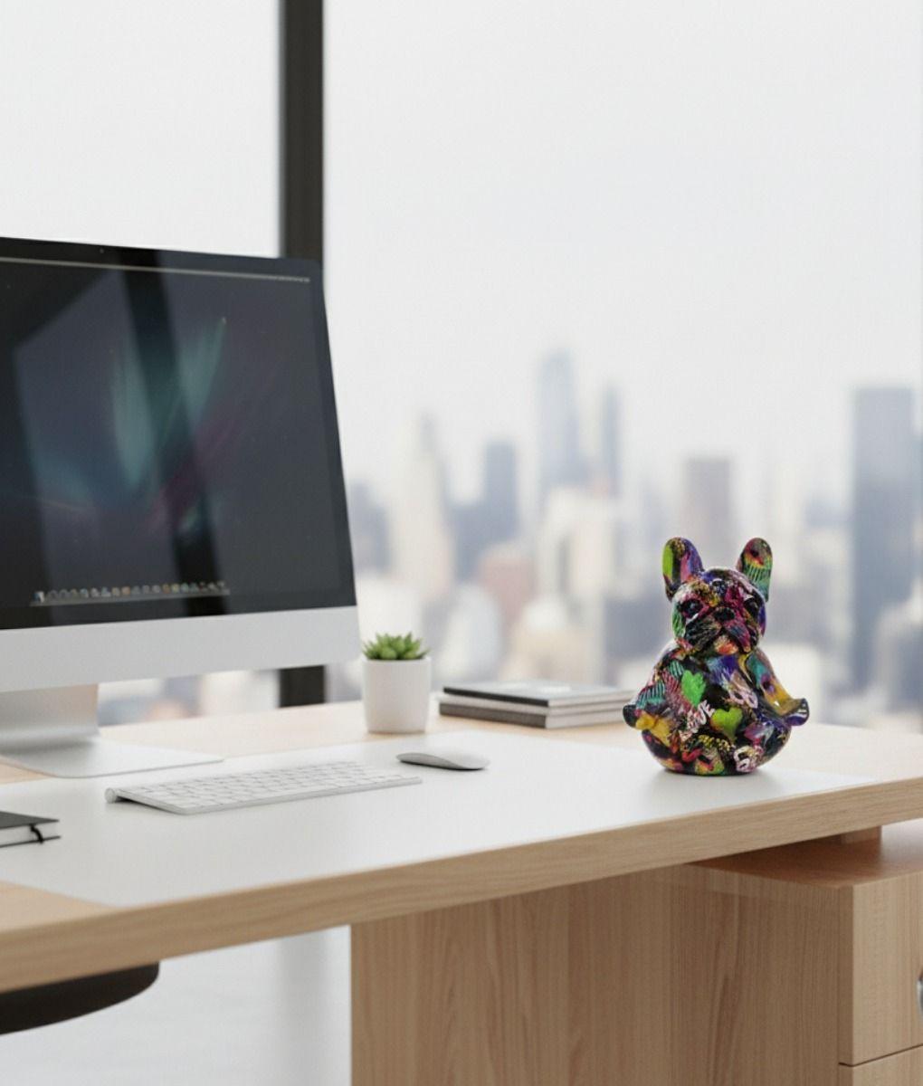 Estatua Bulldog Zen Graffiti Urbano Adorno Estilo Pop Jhn-9