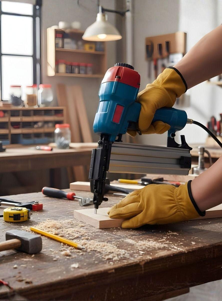 Grapadora De Aire Neumática Herramienta Sin Compresor Jhn-2