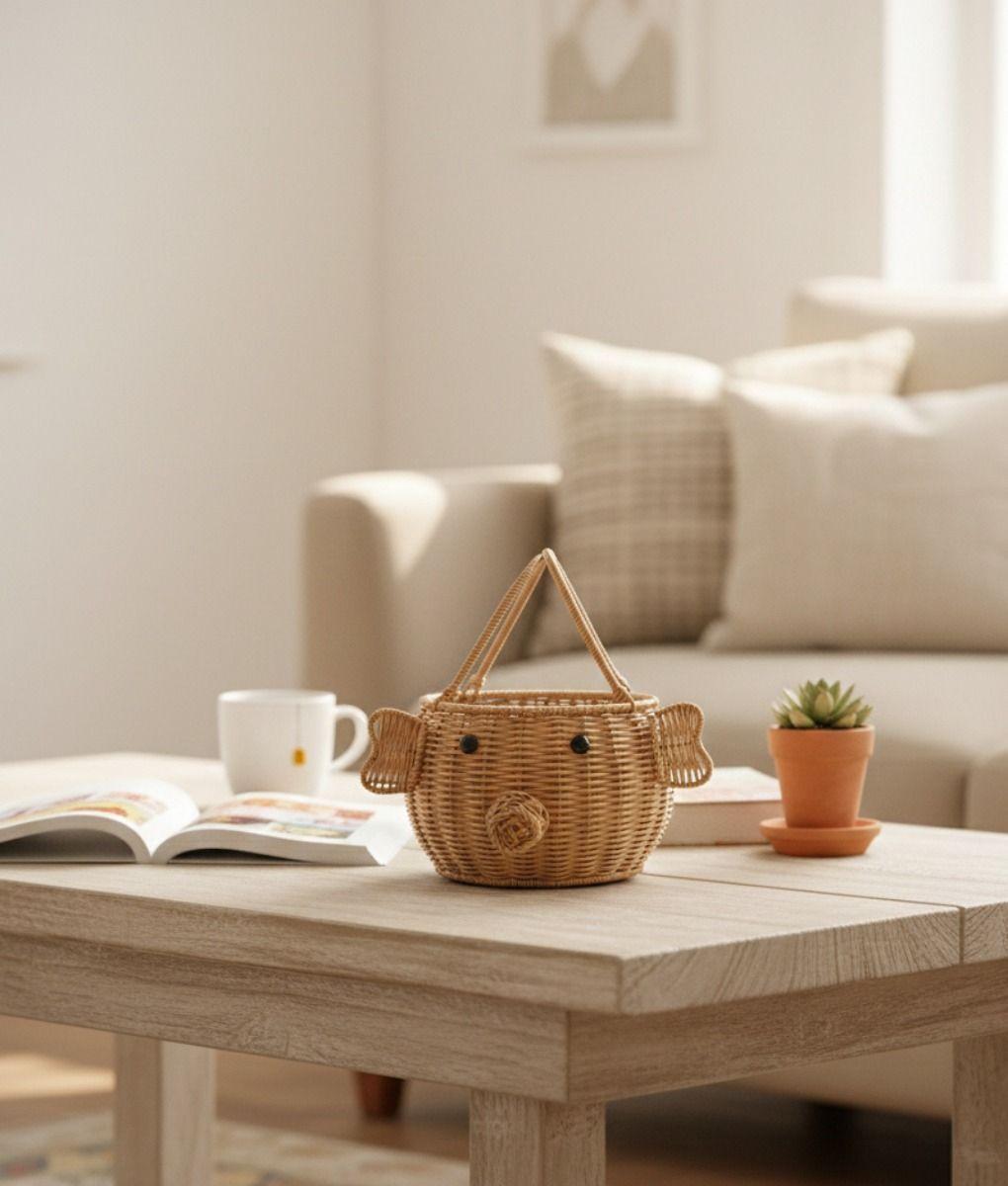 Canasto Decorativo Cesta Organizadora Diseño Animal Jhn-6