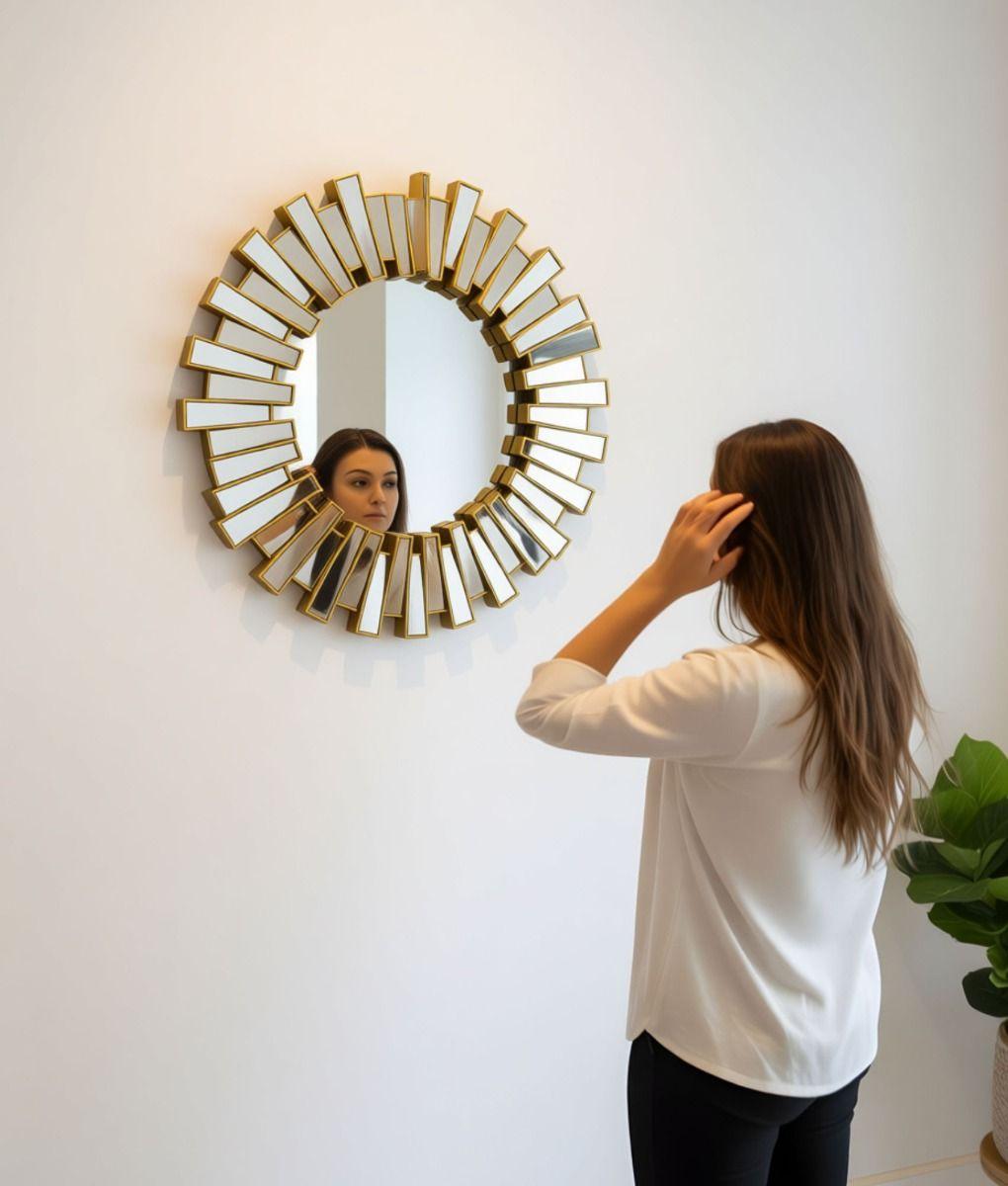 Espejo Pared Decorativo Diseño Sol Resplandeciente Jhn-2