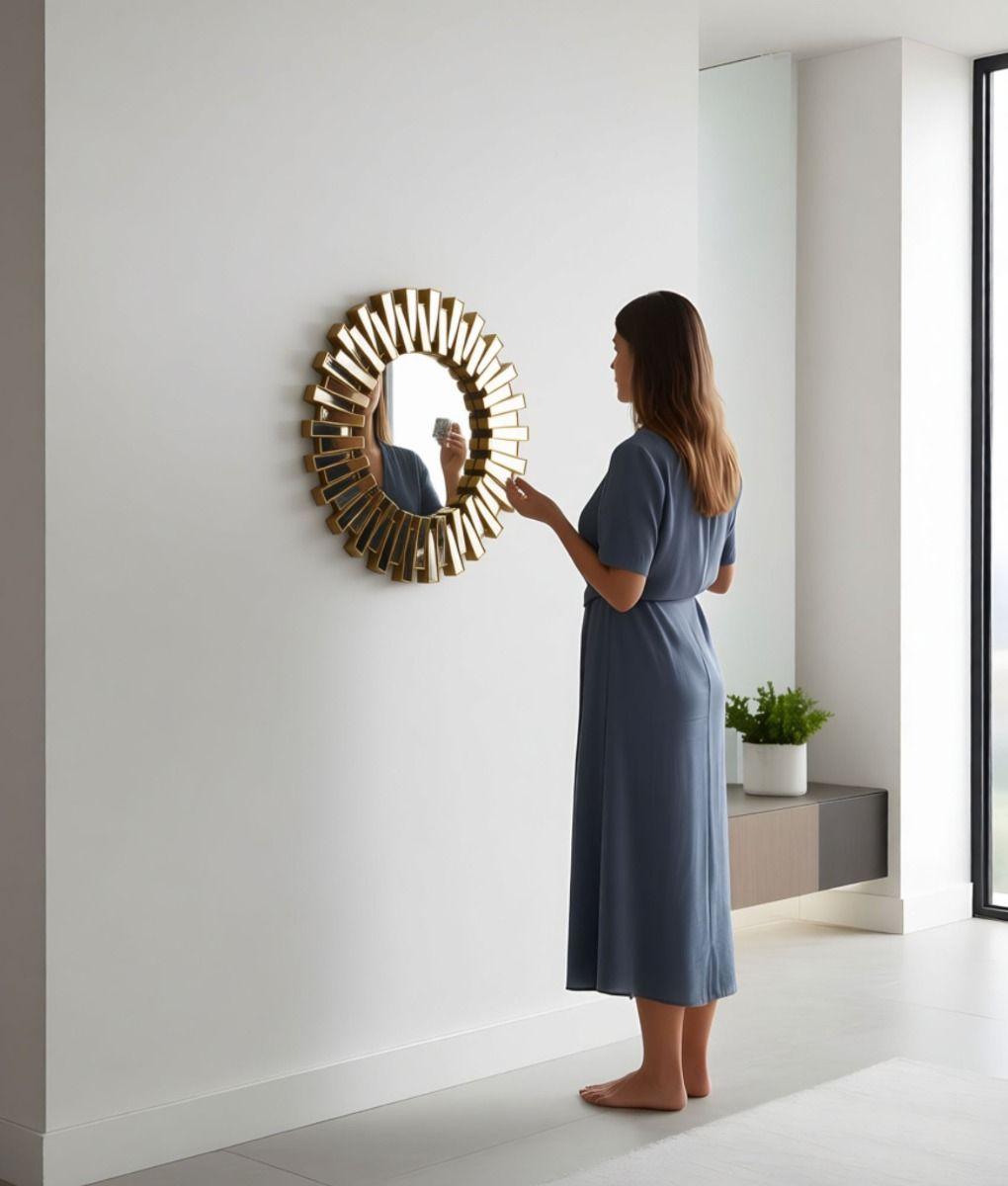 Espejo Pared Decorativo Diseño Sol Resplandeciente Jhn-3