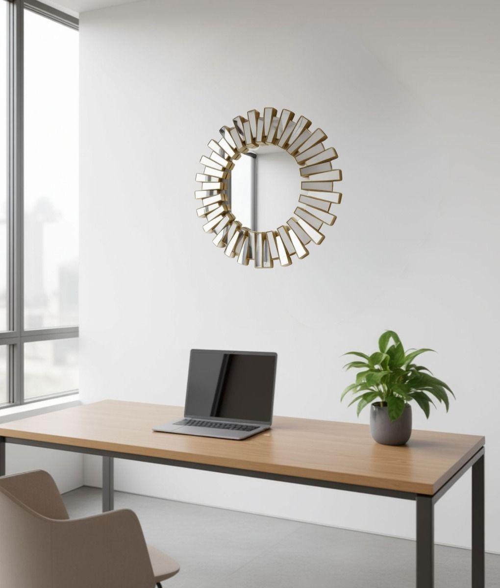 Espejo Pared Decorativo Diseño Sol Resplandeciente Jhn-8