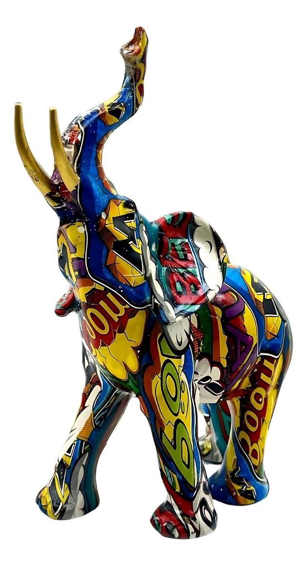 Figura Decorativa Elefante Estatua Colorida Hogar Adorno Jhn-1