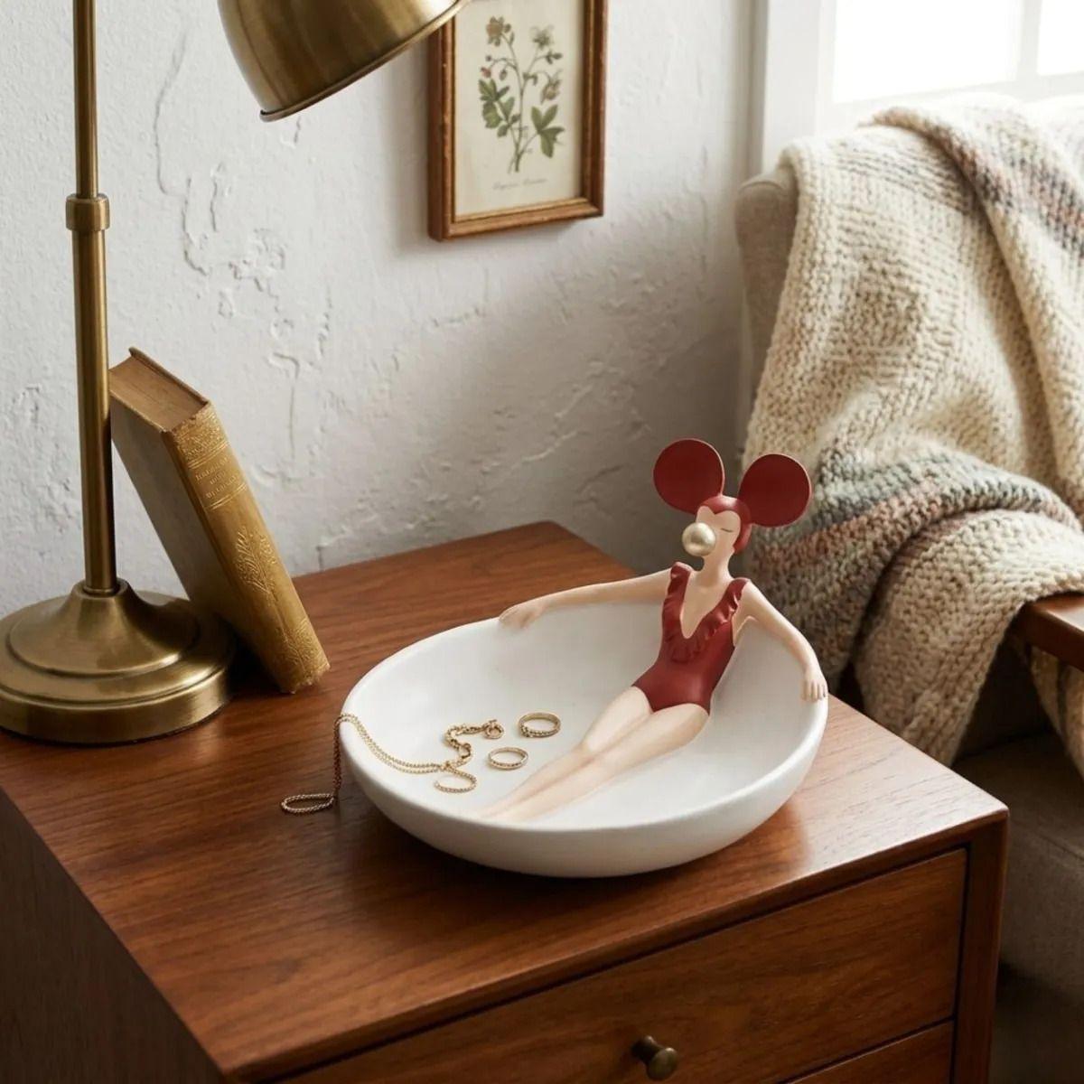 Centro Mesa Decorativo Figura Cuenco Recibidor Hogar ALJ-6