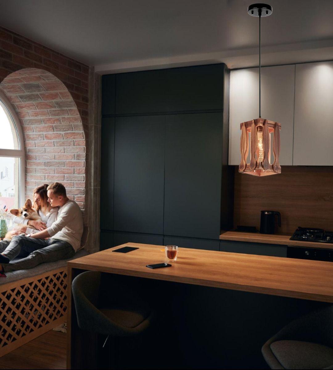 Lámpara Techo Colgante Decorativa Vintage Rústica Jhn-4