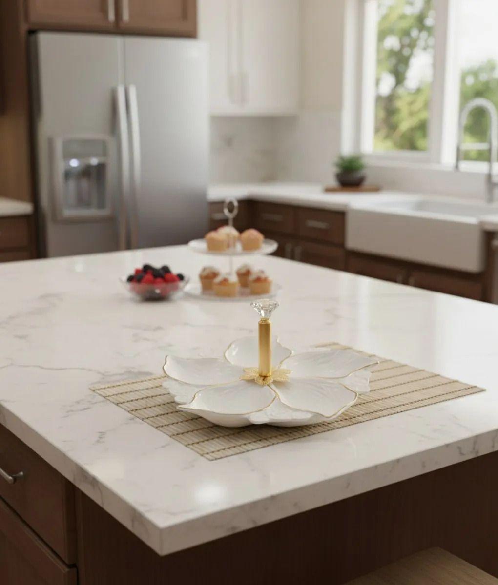 Bandeja Servir Decorativa Diseño Floral Elegancia Jhn-7