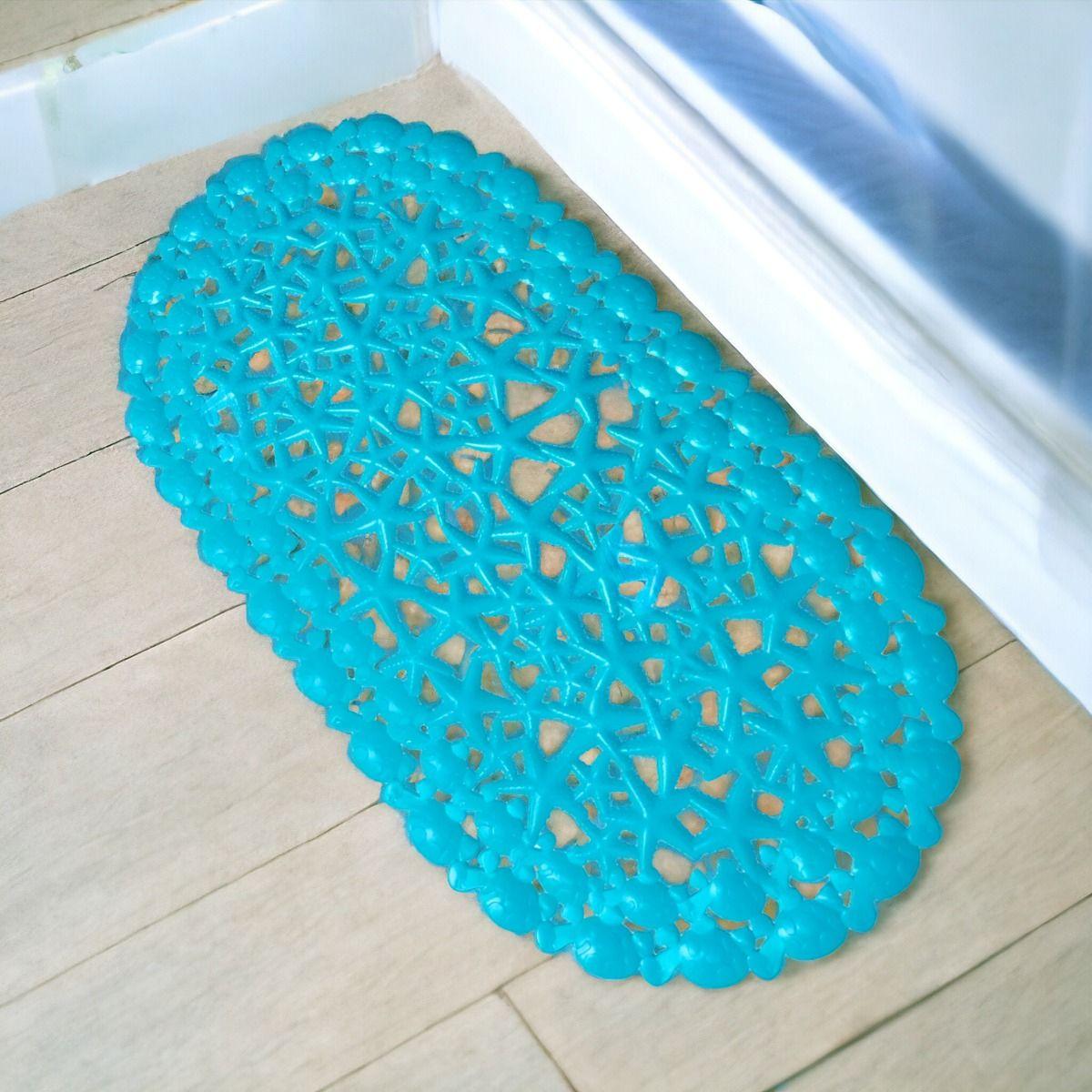 Set de 4 Alfombra Baño Antideslizante Ducha Marino Jhn -7