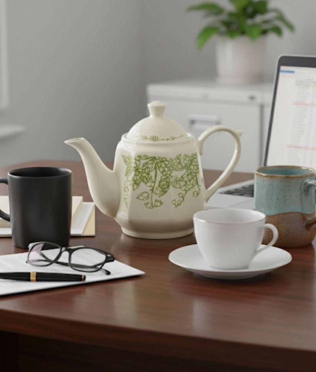 Tetera Floral Diseño Clásico Elegante Decoración Hogar Jhn-7