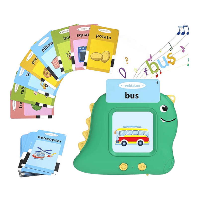 Maquina Aprendizaje Dinosaurio Tarjeta Vocabulario Niños Lau-3