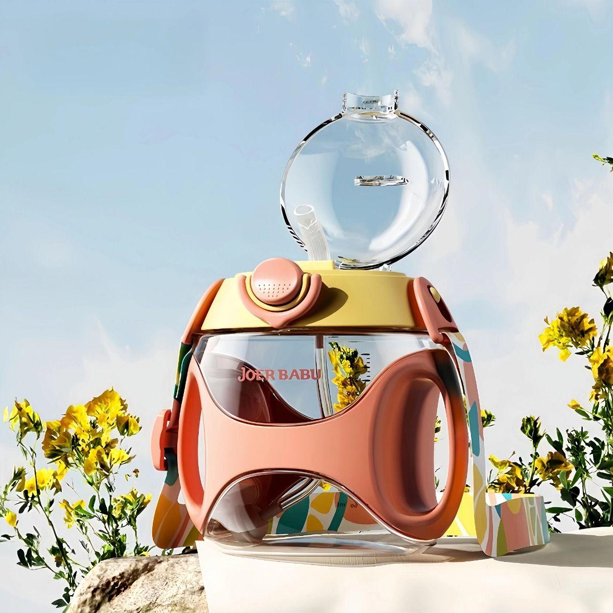 Set 2 Vasos Pajita Bombilla Silicona Niños Bebida Jugo Lau-1