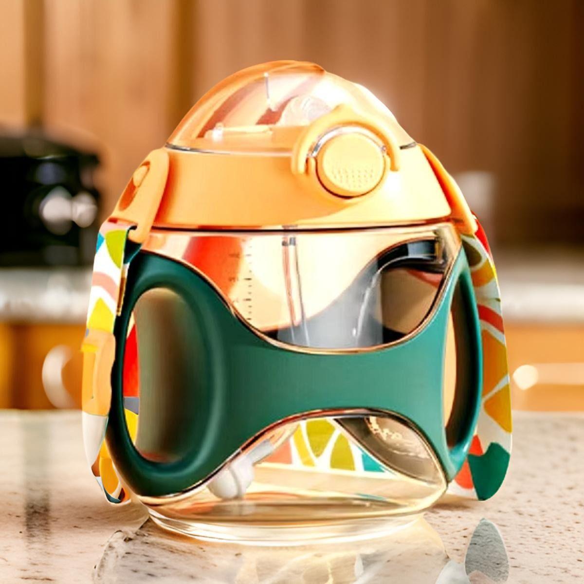 Set 2 Vasos Pajita Bombilla Silicona Niños Bebida Jugo Lau-4