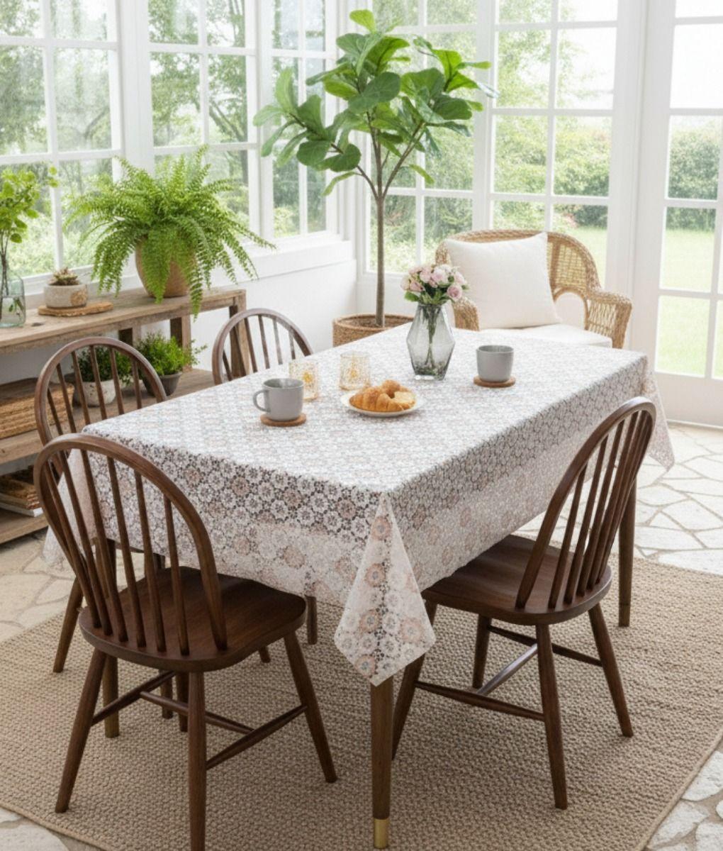 Mantel Decorativo Diseño Encaje Geométrico Moderno Jhn-6