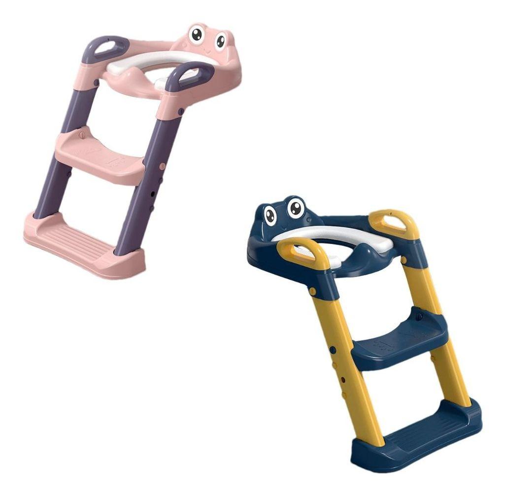 ASIENTO DE INODORO NIÑOS ESCALERA PLEGABLE AJUSTABLE LAU-3