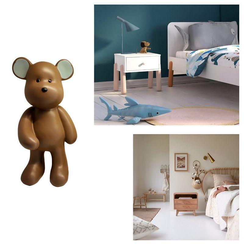 Decoracion Oso Ceramica Adorno Escritorio Niños Lau-2