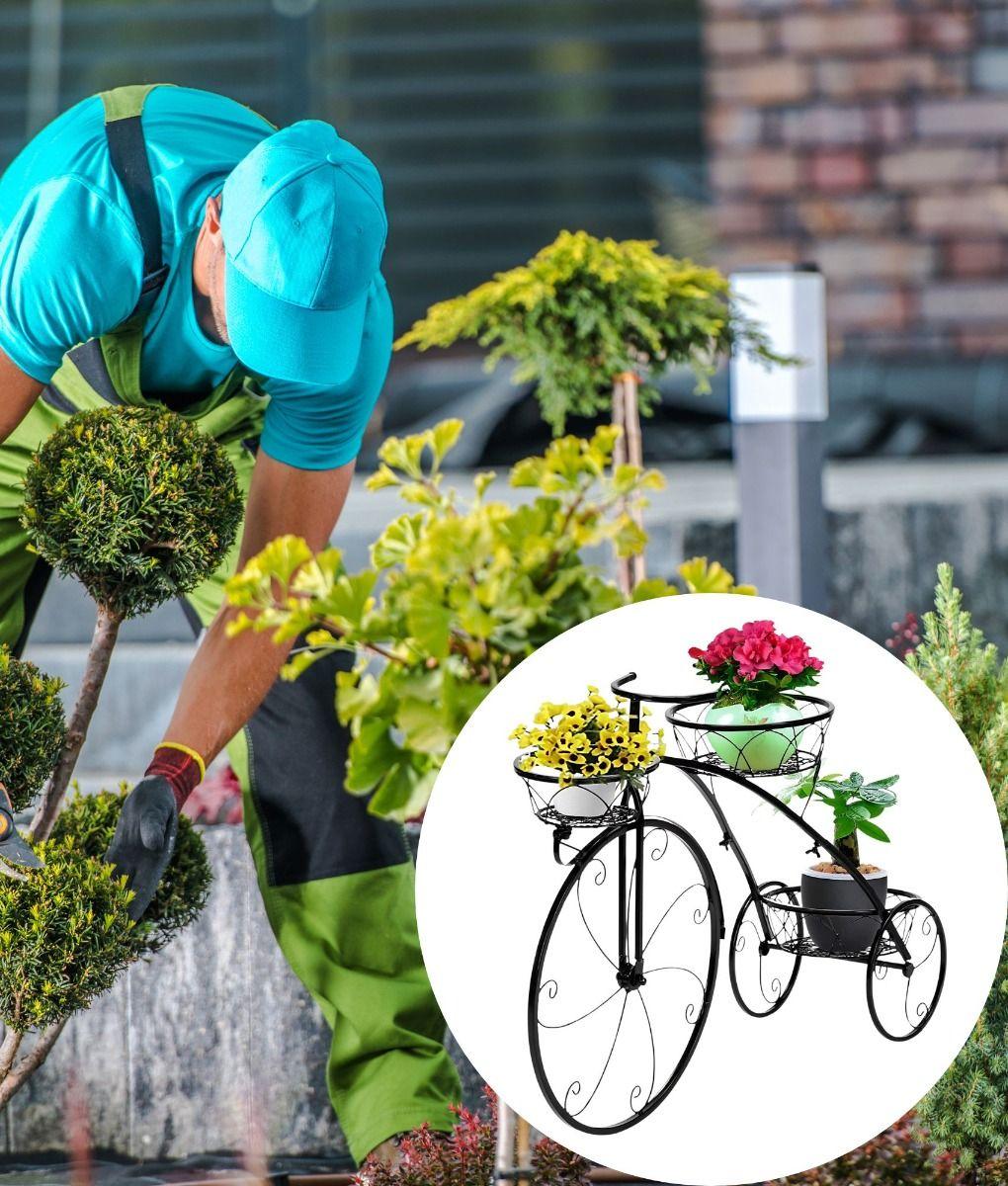 Porta Maceta Soporte Creativo Plantas Bicicleta Triciclo Jhn-2