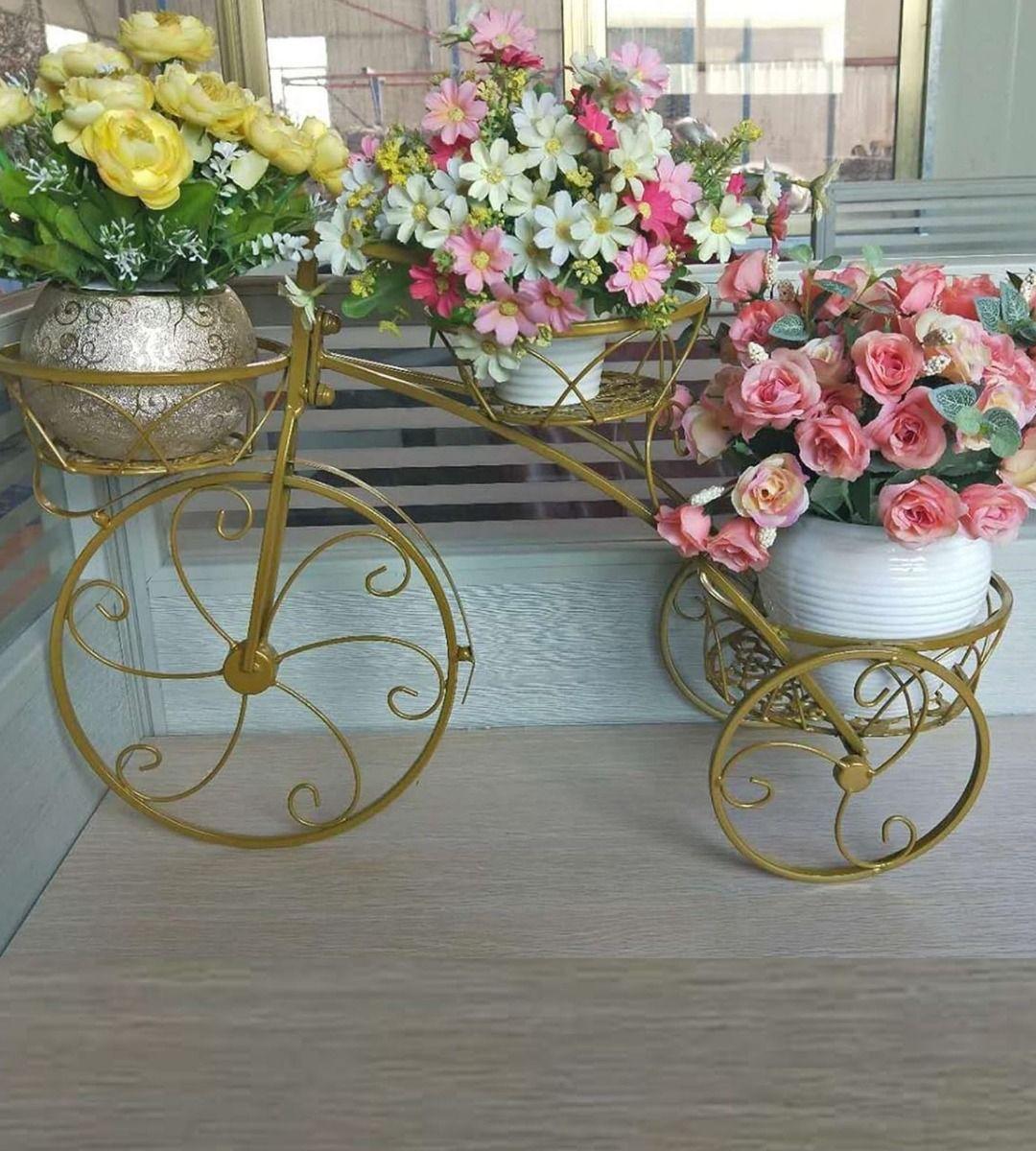 Porta Maceta Soporte Creativo Plantas Bicicleta Triciclo Jhn-7