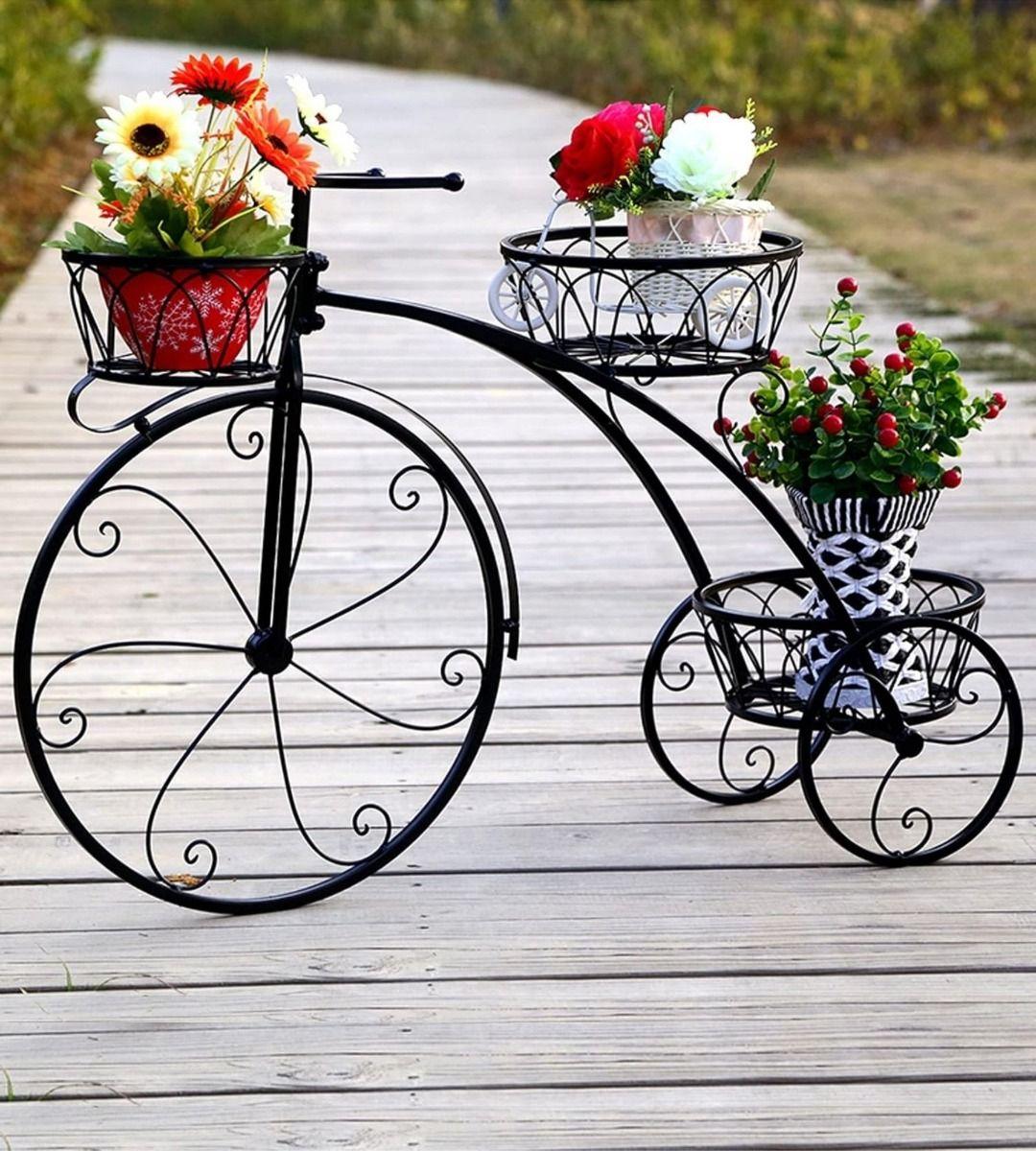 Porta Maceta Soporte Creativo Plantas Bicicleta Triciclo Jhn-9