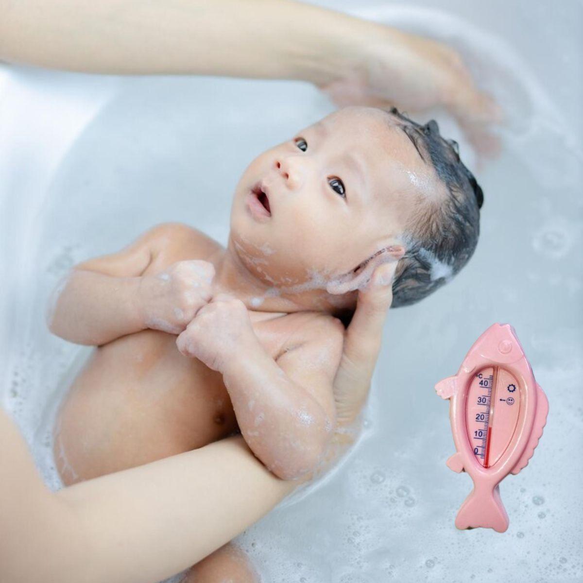 SET 7 TERMOMETRO DE BAÑO AGUA FORMA PEZ TEMPERATURA BEBE LAU-5