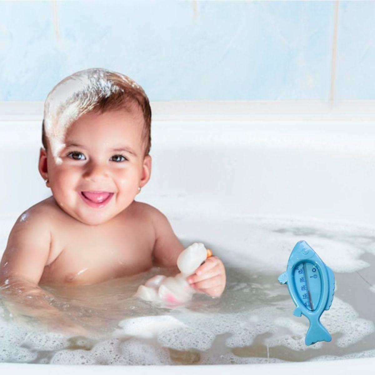 SET 7 TERMOMETRO DE BAÑO AGUA FORMA PEZ TEMPERATURA BEBE LAU-9