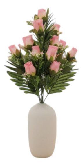 Set 2 Flores Artificiales Ramo Capullos Floral Follaje Jhn-2