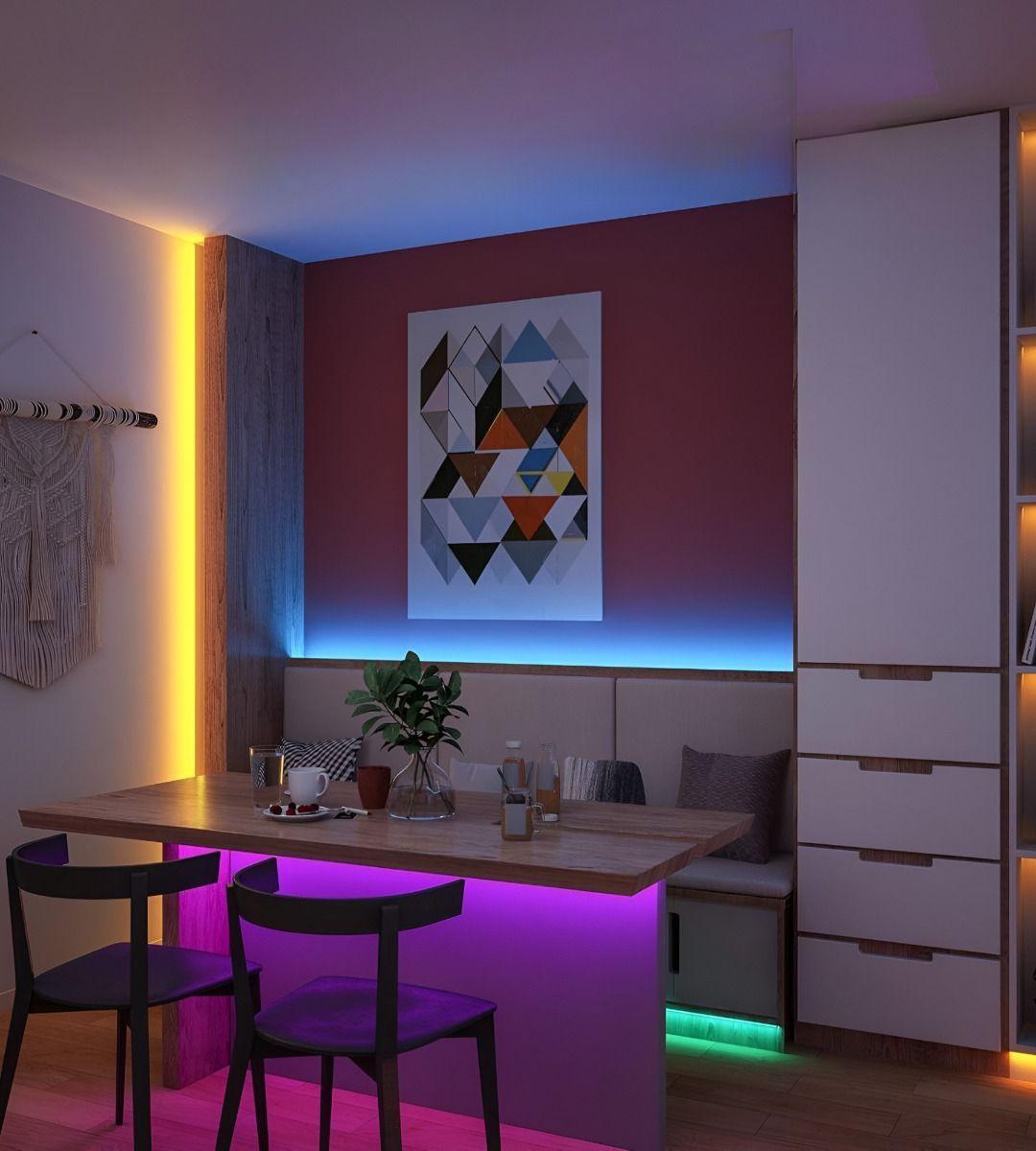 Luces LED Cuerda Tejido Reticulado Luminoso Neon 5m Jhn-6