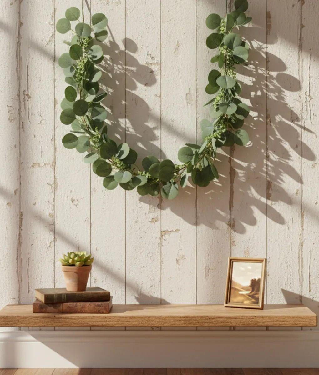 Adorno Floral Decorativo Guirnalda Follaje Botánico Jhn-9