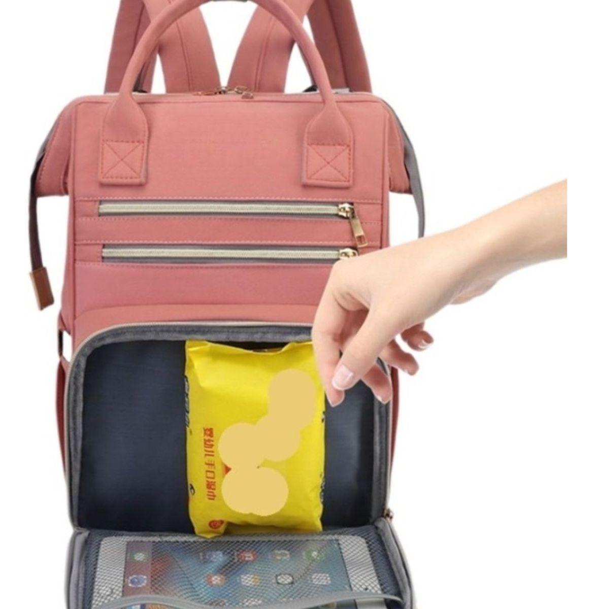 MOCHILA PAÑALERA INFANTIL MULTIUSOS VIAJE MAMA BEBE LAU-3