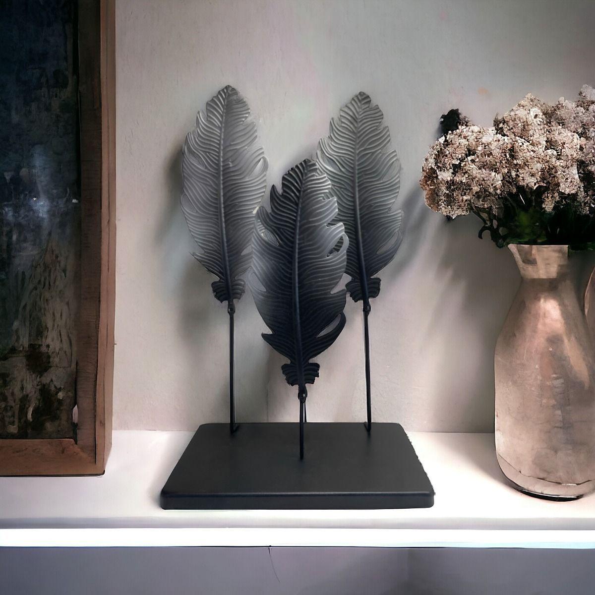 Escultura Hojas Estilo Europeo Decoración Hogar Creativa Jhn-2