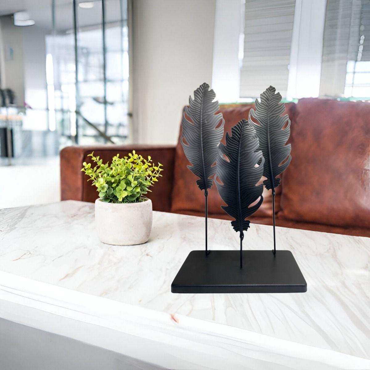 Escultura Hojas Estilo Europeo Decoración Hogar Creativa Jhn-3