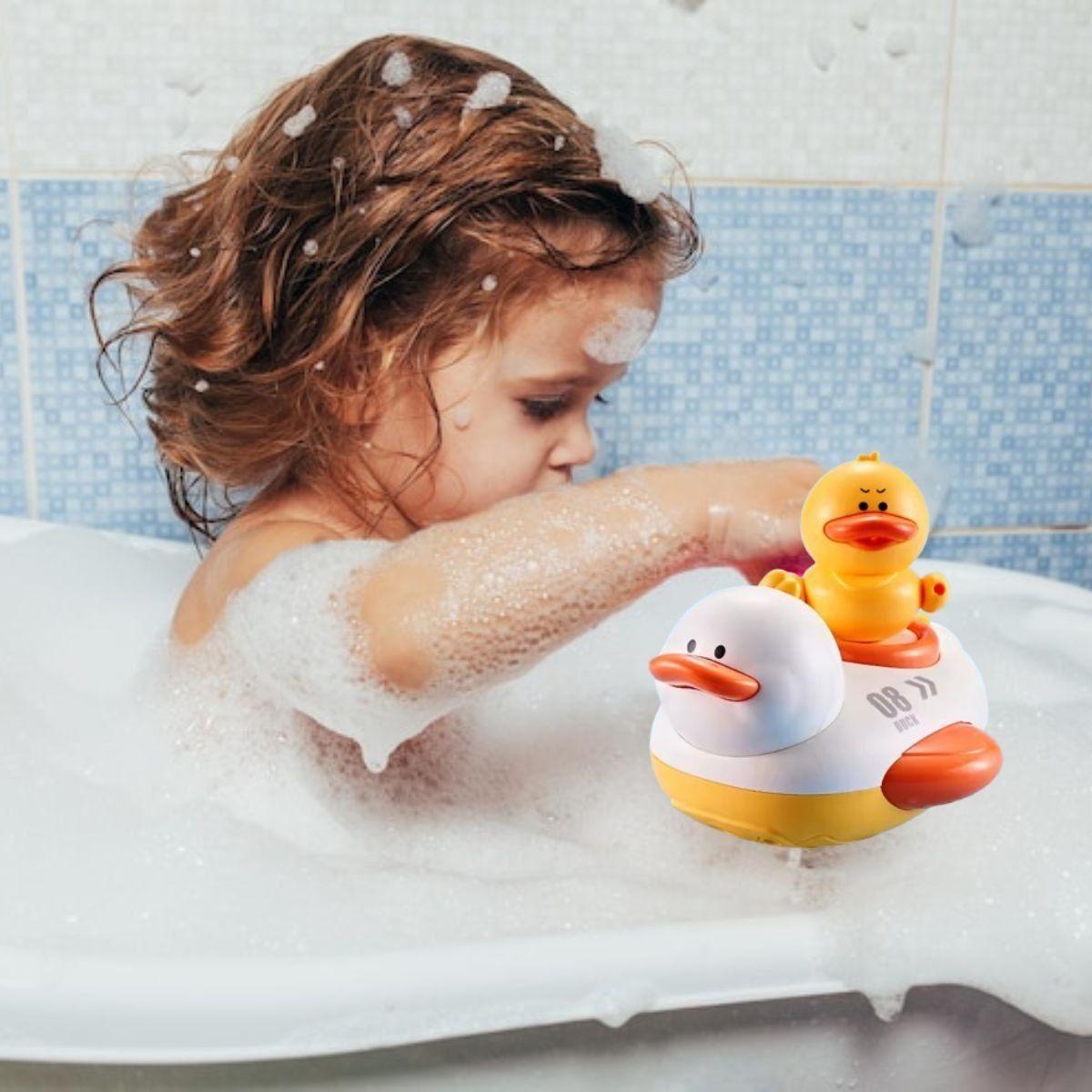 JUGUETE DE BAÑO PATOS AUTOMATICO ROCIADOR AGUA BEBE LAU-6