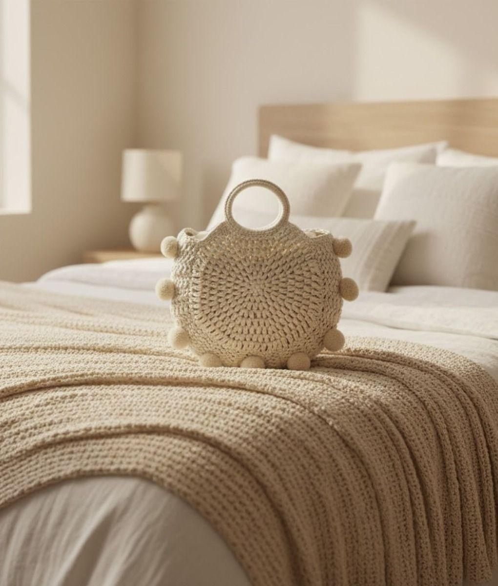 Cartera Bolso Mano Moderno Diseño Artesanal Bohemio Jhn-6